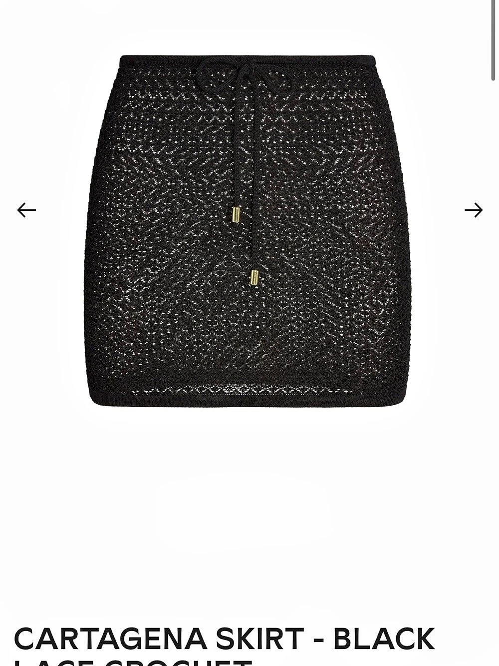 New with tags black Monday Swimwear Cartagena Skirt Black Mini skirt  sold out
